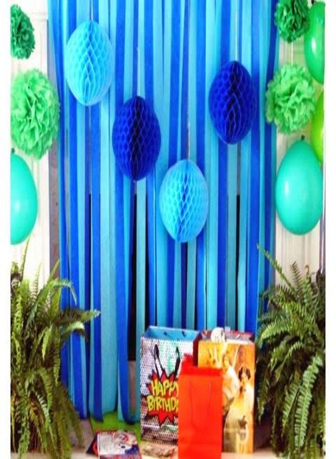 Selibration.com | شرائط ورقية زرقاء فاتحة بطول 9 أمتار (عبوة من 6 شرائط) لتزيين حفلات أعياد الميلاد، وحفلات استقبال المولود، وحفلات الزفاف، والمناسبات، وحفلات الاحتفالات. - Image 2